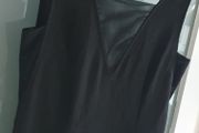 H&amp;M black sheer panel's midi with side split Sz 12 - Bnwt Rrp 39.99