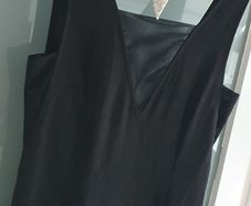 H&M black sheer panel's midi with side split Sz 12 - Bnwt Rrp 39.99