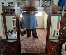 Midcentury mantelpiece mirror