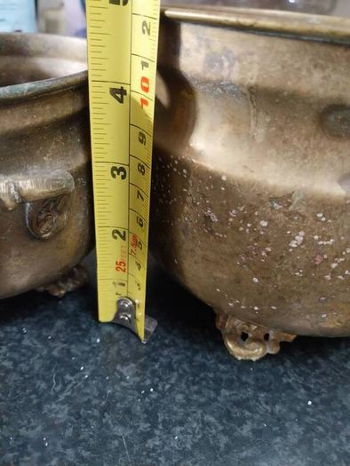 Vintage Brass Planters