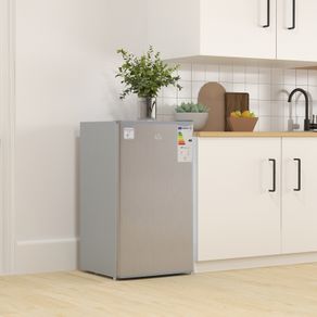 91 Litre Freestanding Under Counter Fridge Freezer with Chiller Box, Reversible Door, Adjustable Thermostat, 47.5cm Wide, Noise Level: Decibels 40