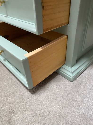 Solid Mexican pine bedside locker / table