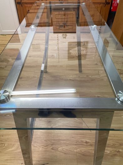 Glass dressing table