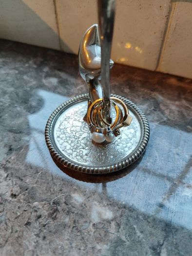 Ring Holder Silver Plated