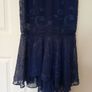 Navy Lace Occasion Dress Image 4