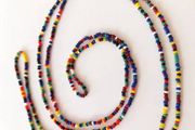 Long Vintage 70s Colourful Tiny Beads