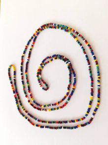 Long Vintage 70s Colourful Tiny Beads
