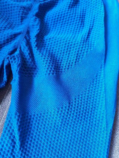 Peach Perfect Regular Waist Leggings - Royal Blue  size S