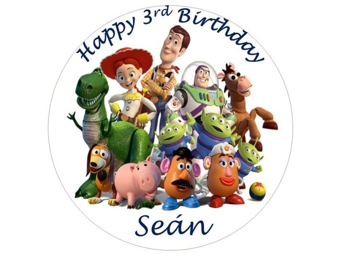 toy story personalised edible cake topper 7'
