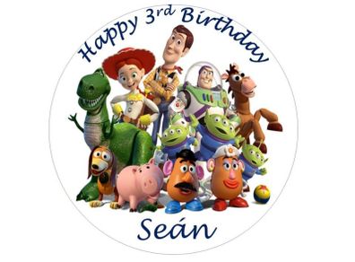 toy story personalised edible cake topper 7'