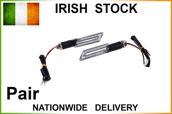 2x 15 LED Motorcycle Indicators Signal Light Indicator Black