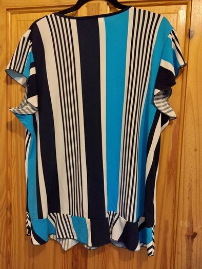 Gerard navy and blue strip ladies top (free postage)