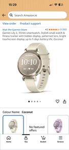 Garmin Lily 2 Smartwatch Coconut