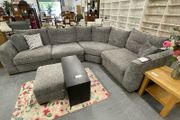 Large Corner Sofa &amp; Storage Ottoman