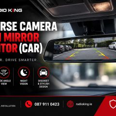 Reverse Camera with Mirror Monitor (Car) | Professional Installation Dublin