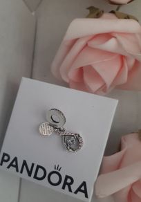 New genuine pandora Mum charm with pink zirconias
