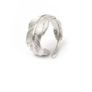 Adjustable Silver Feather Ring Image 7