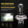 Pair H4 9003 60W 1800LM 6000K Car COB DRL Daylight running lights LED Conversion Headlight Bulb Hi/Lo Beam Image 5
