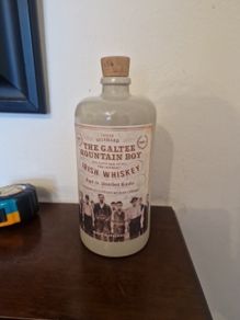 pottery whiskey bottle