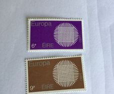 Pair of Ireland Europa stamps