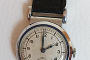 very old manual Foreign watch. Leather strap. Working. Beautiful 15 Jewels manual wind movement Swiss made .