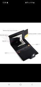 Anti Theft Card Wallets with Zipped Coin Pocket