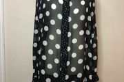 Yours black/white chiffon blouse (size 26-28)