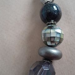 Accesorise Grey Beaded Necklace