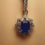 Premium Cobalt Blue Spinel Silver Pendant and Chain Image 8