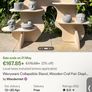 Wooden wavy display stand Image 2