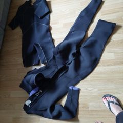 Wetsuits...long leggedMountain Warehouse.Worn twice...short suit Pegasus..used.