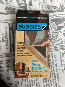 JML Ruggies: Anti-Slip Rug Grippers - Press & Stick on (8 Pack) Re-Usable