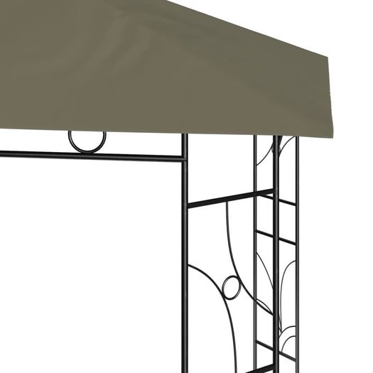 Gazebo 3x3x2.7 m Taupe 160 g/m Sq
