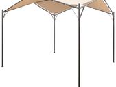 Gazebo Pavilion Tent Canopy 4x4 m Steel Beige