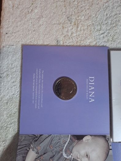 Diana memorial 5 pound coin.