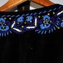 Blue Velveteen Beaded Vest Image 8
