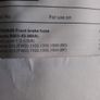 Mazda 323 Front Brake Hoses. Image 2