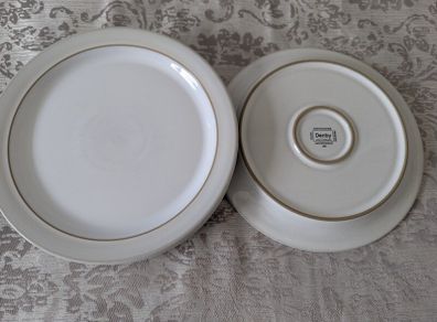 Denby Natural Canvas plates x 4