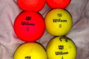 (6) Wilson staff soft balls