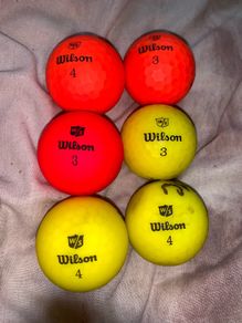 (6) Wilson staff soft balls