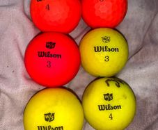 (6) Wilson staff soft balls