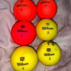 (6) Wilson staff soft balls