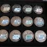 Antique German banknotes & commemorative bank note coins in wood case Image 4