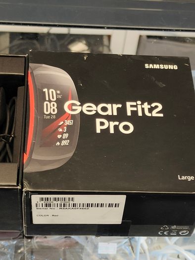Samsung Galaxy Gear Fit 2 PRO Smart Watch Fitness Tracker HRM Red (Large) Used