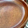 Magnificent Vintage Wide Wooden Turned Shallow Fruit Salad Bowl 1950s 1960s Image 10