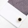 Gold Tone- Black Stone - Links For Men Image 6