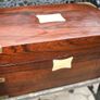 Antique Wooden Writing Box 19th century ,Brass fittings Image 6