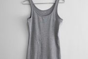 New Dunnes Stores Grey Marl Longline Vest Tank Top