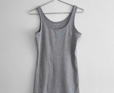 New Dunnes Stores Grey Marl Longline Vest Tank Top