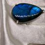 Labradorite Solitaire Ring in Platinum Overlay Sterling Silver Image 5